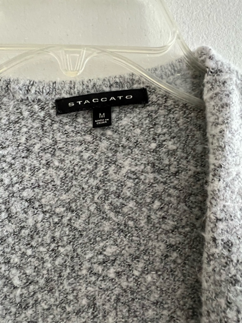 Staccato Gray and Olive Colorblock Open Cardigan - Picture 3 of 3